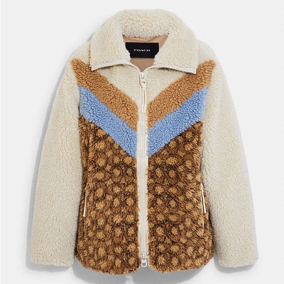 Coach Jackets & Blazers - Coach Sherpa Signature Jacket NWT Medium